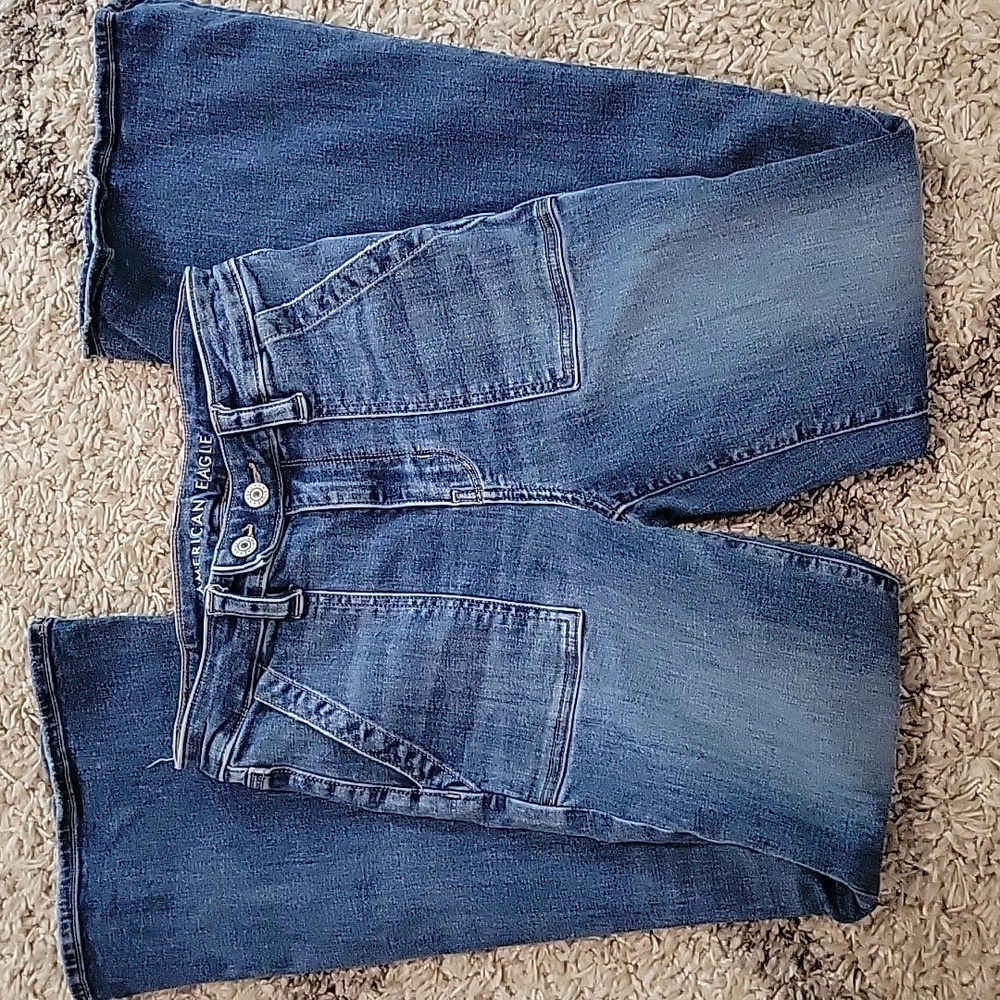 AE High Rise Flare Jeans